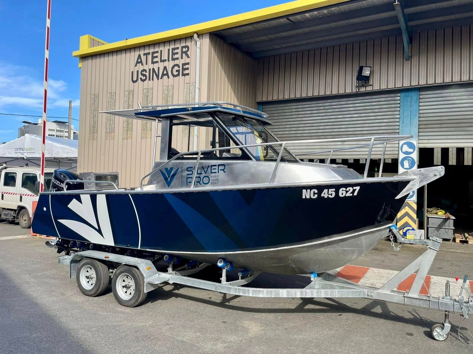 Second angle du covering Silver Pro bleu nuit